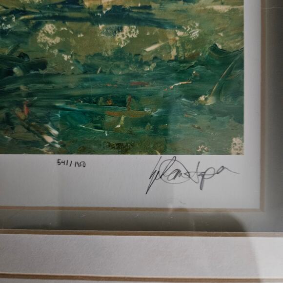 Ethan Harper Signed Limited Edition Print 541/1950 Abstract Ocean Framed Art - Picture 3 of 6